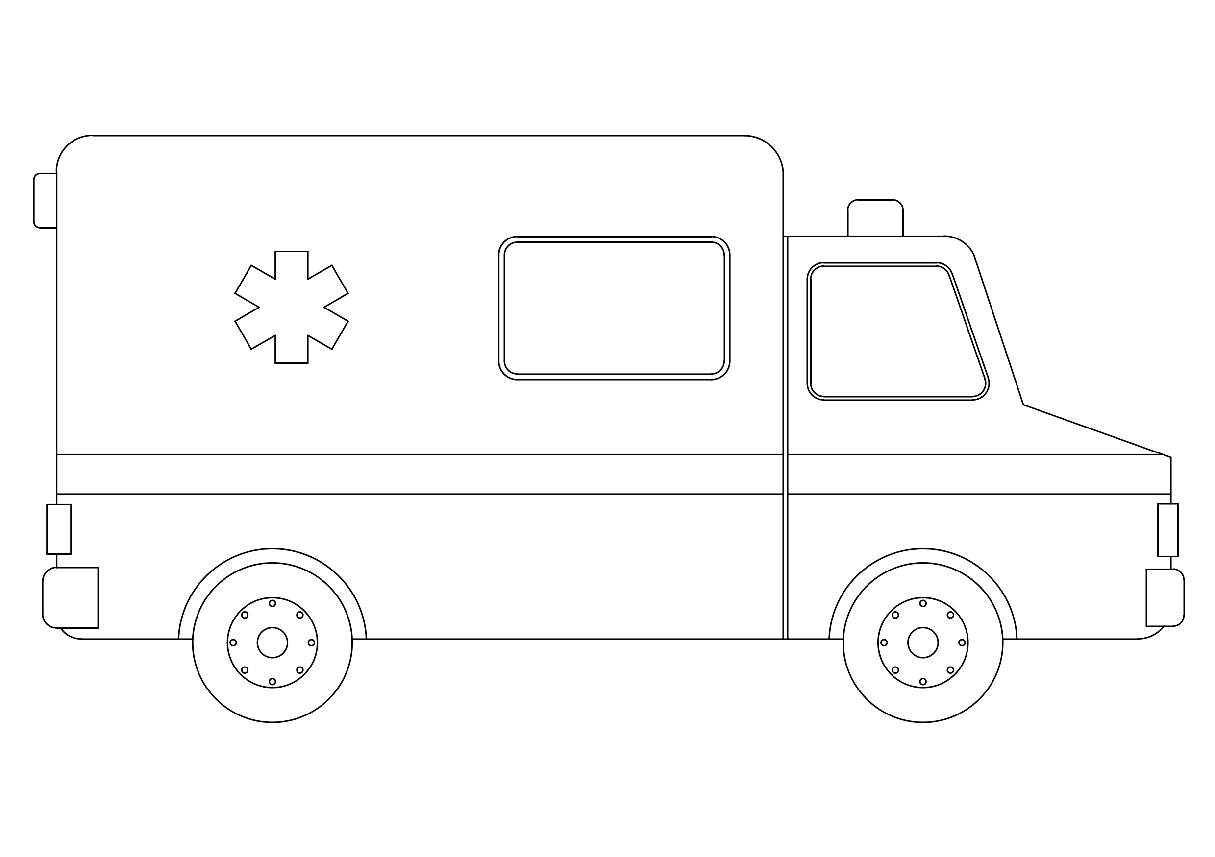 Free Ambulance Elevation CAD Block – DWG, DXF, PDF Format