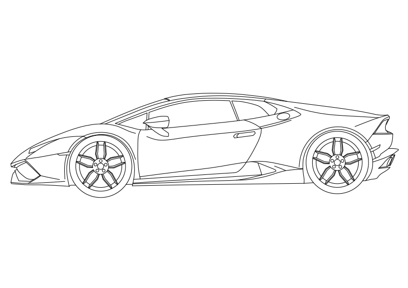 Free Lamborghini Elevation CAD Block – DWG, DXF, PDF Format