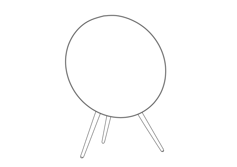 Free Bang & Olufsen Beosound A9 Elevation CAD Block – DWG, DXF, PDF Format