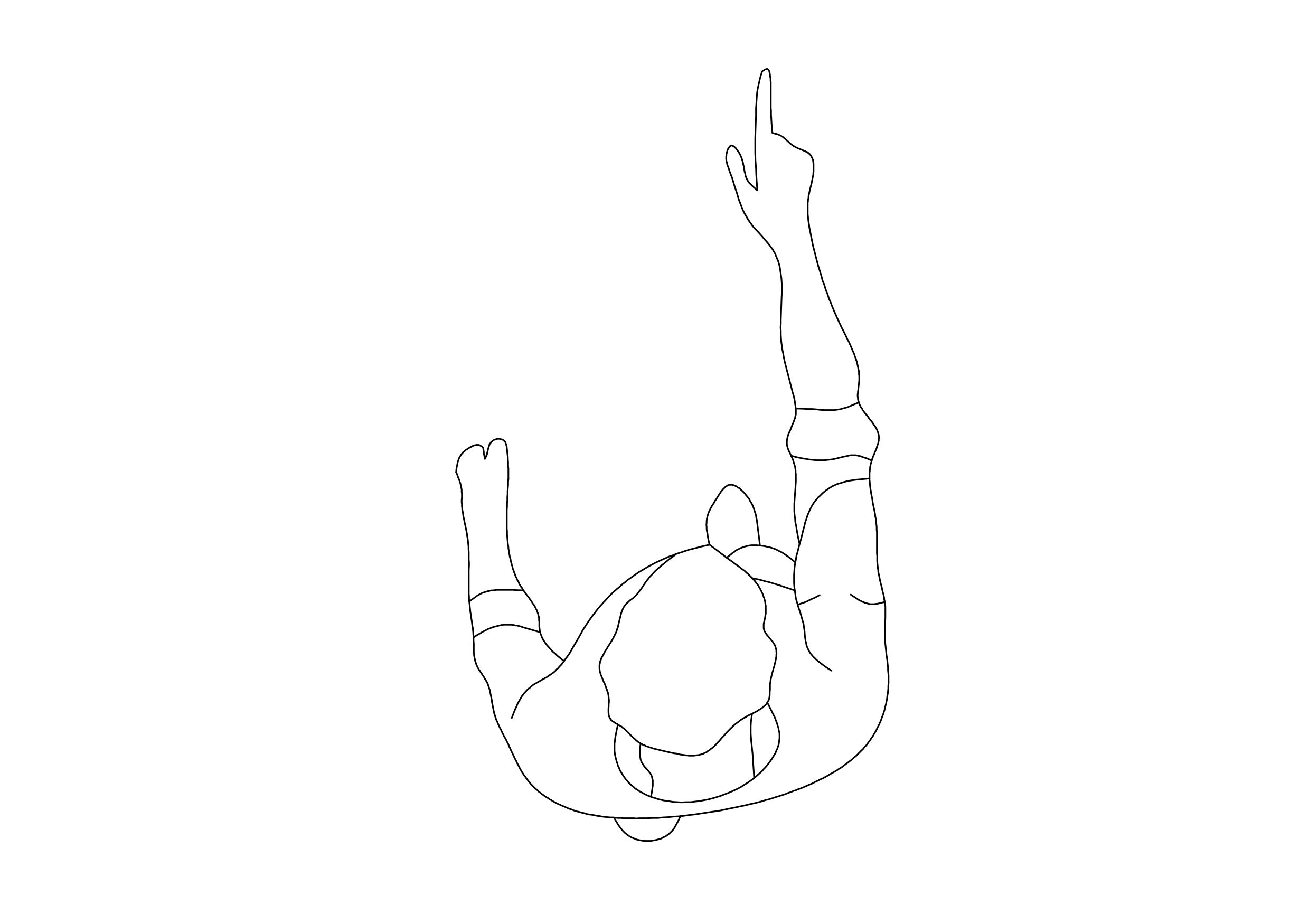 Free Person Standing Top View CAD Block – DWG, DXF, PDF Format