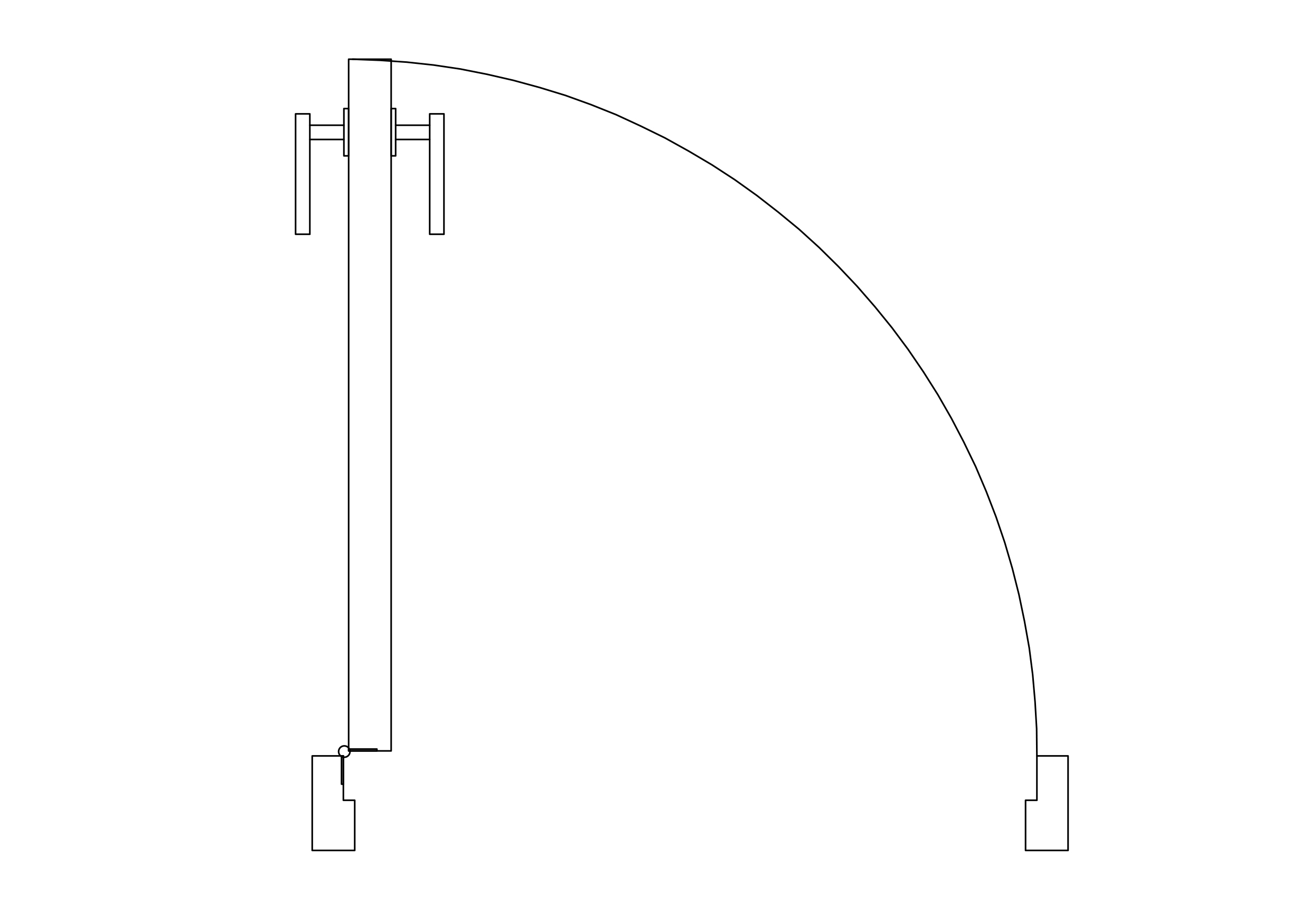 Free Single Door Top View CAD Block – DWG, DXF, PDF Format