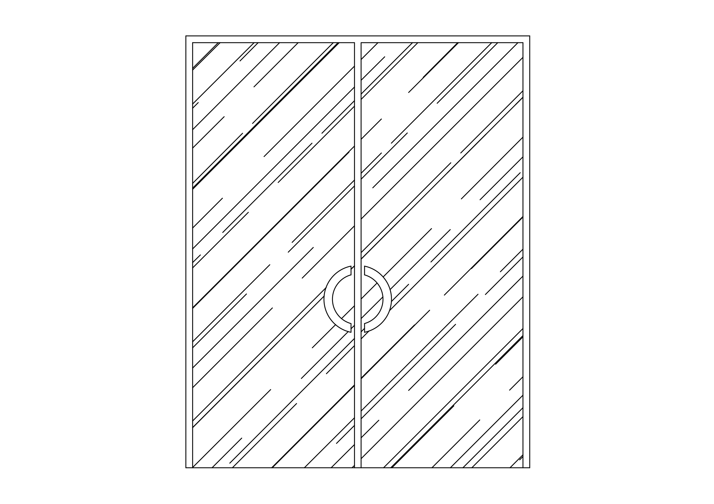 Free Double Door Elevation CAD Block – DWG, DXF, PDF Format