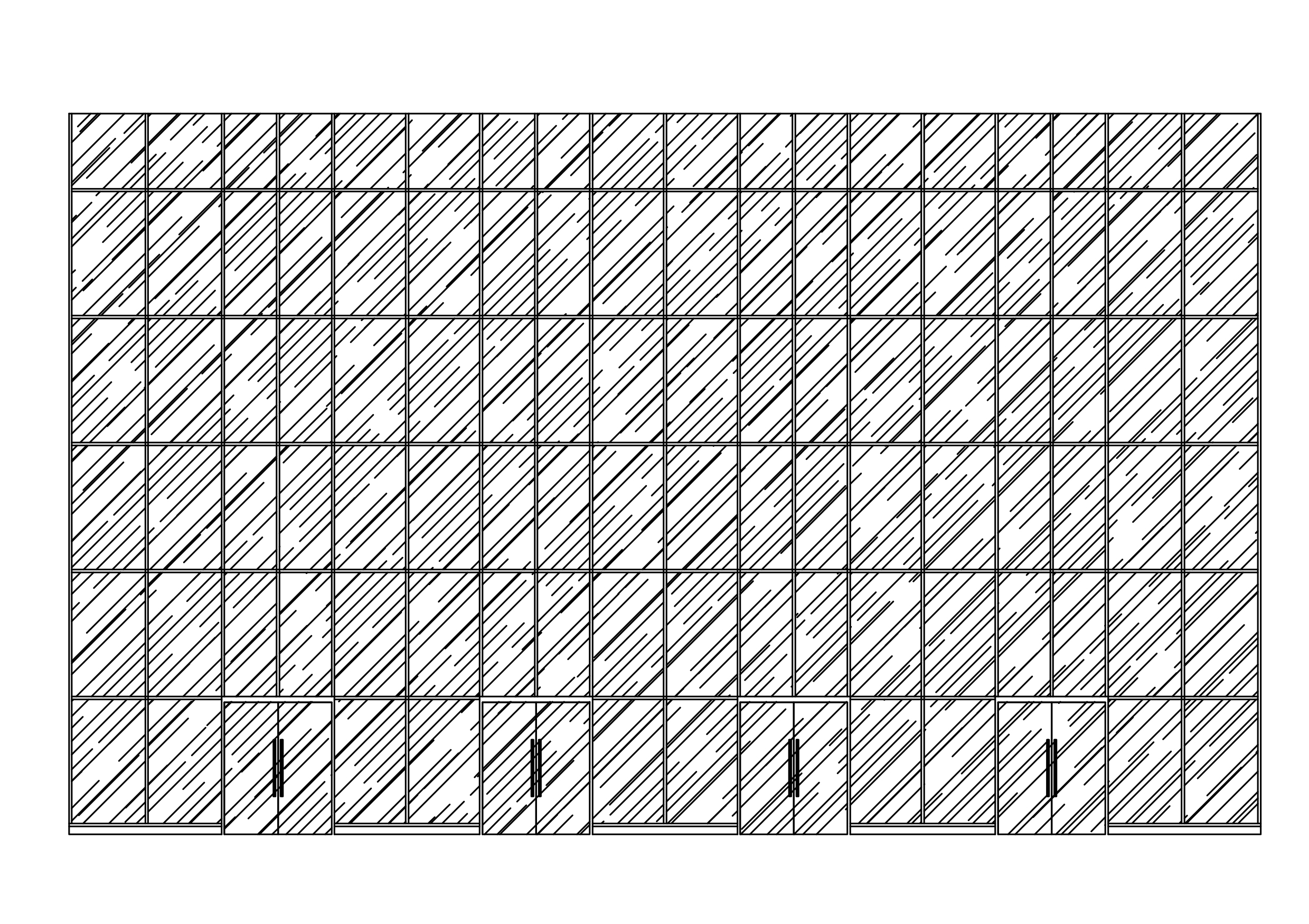 Free Glass Façade Elevation CAD Block – DWG, DXF, PDF Format
