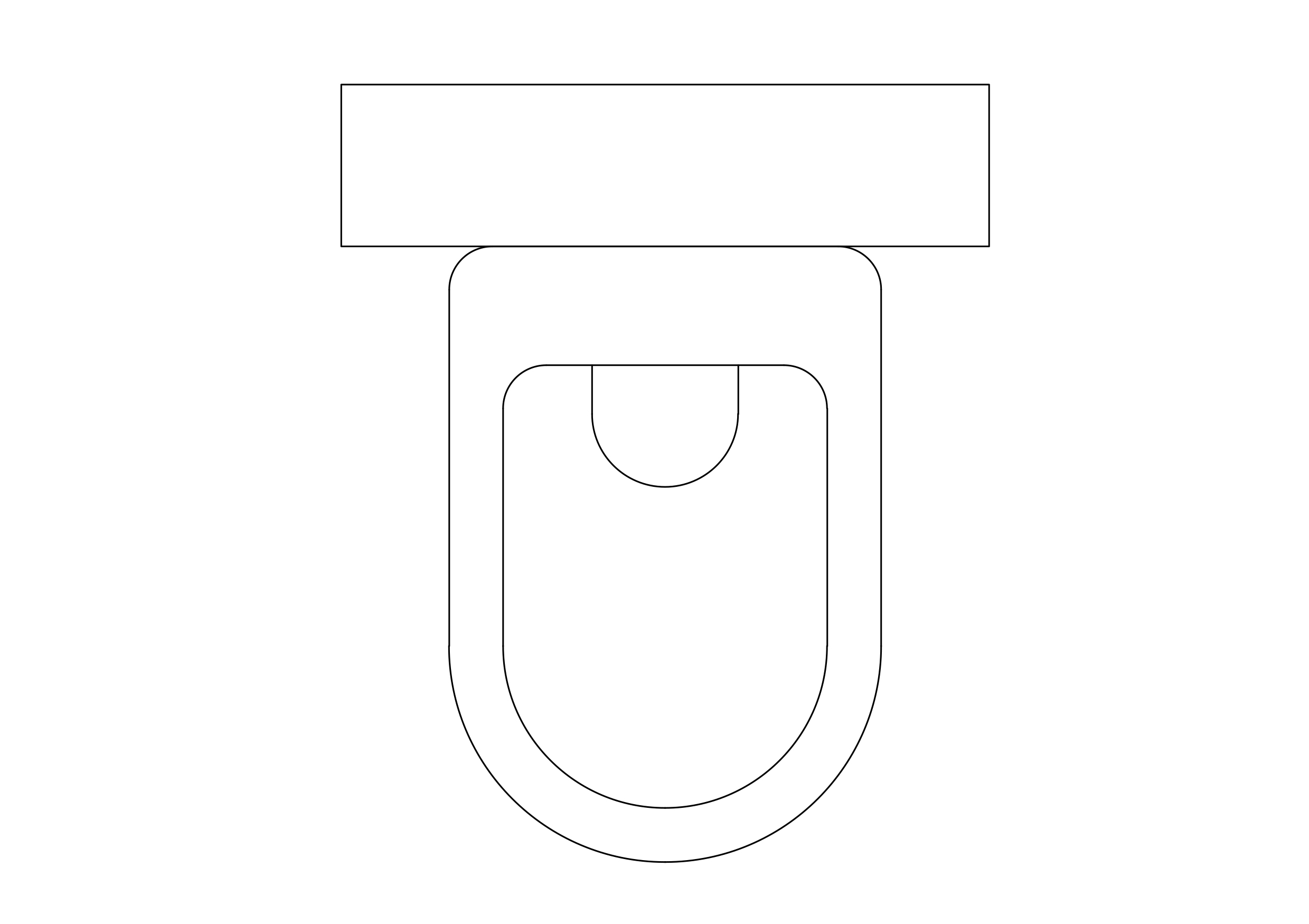 Free Toilet Top View CAD Block – DWG, DXF, PDF Format