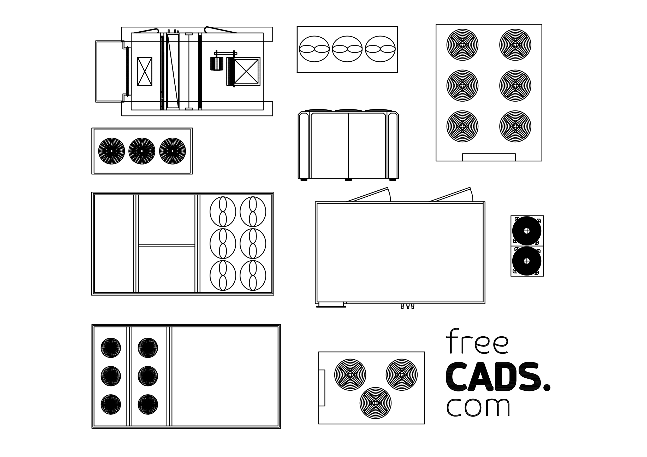 Free Air Handling Unit Bundle CAD Blocks – DWG, DXF, PDF Format