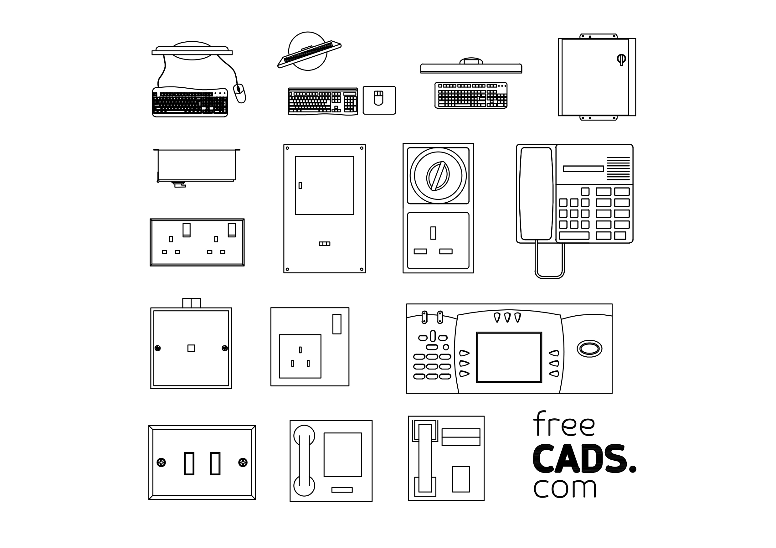 Free Electrical Equipment Bundle CAD Blocks – DWG, DXF, PDF Format