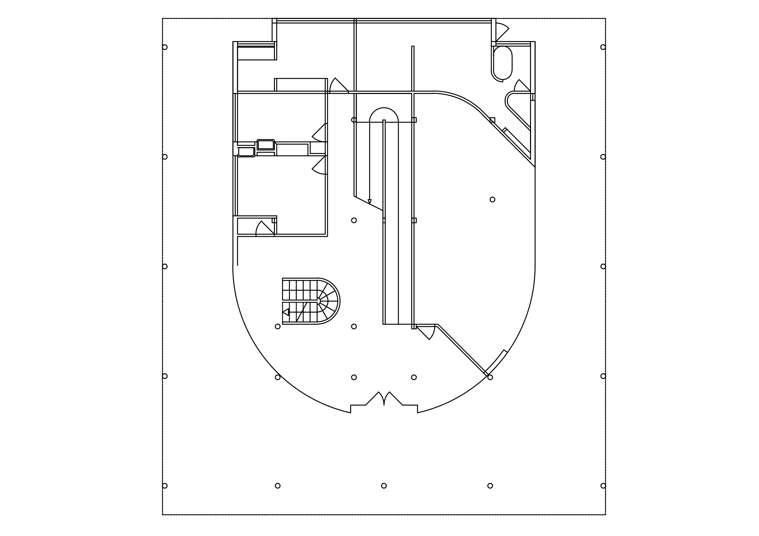 Free Villa Savoye floor plan CAD Drawing – DWG, DXF, PDF Format