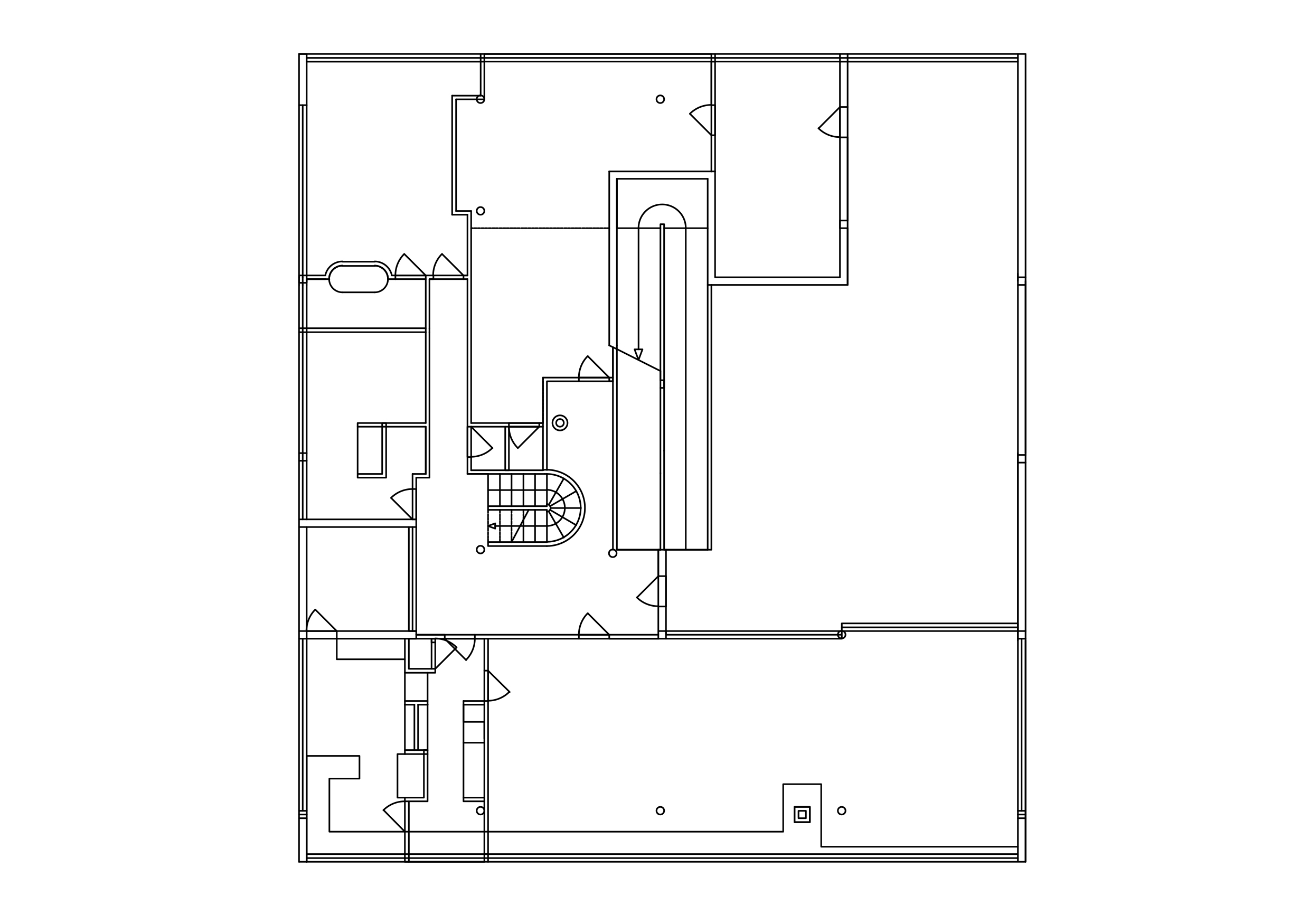 Free Villa Savoye floor plan CAD Drawing – DWG, DXF, PDF Format