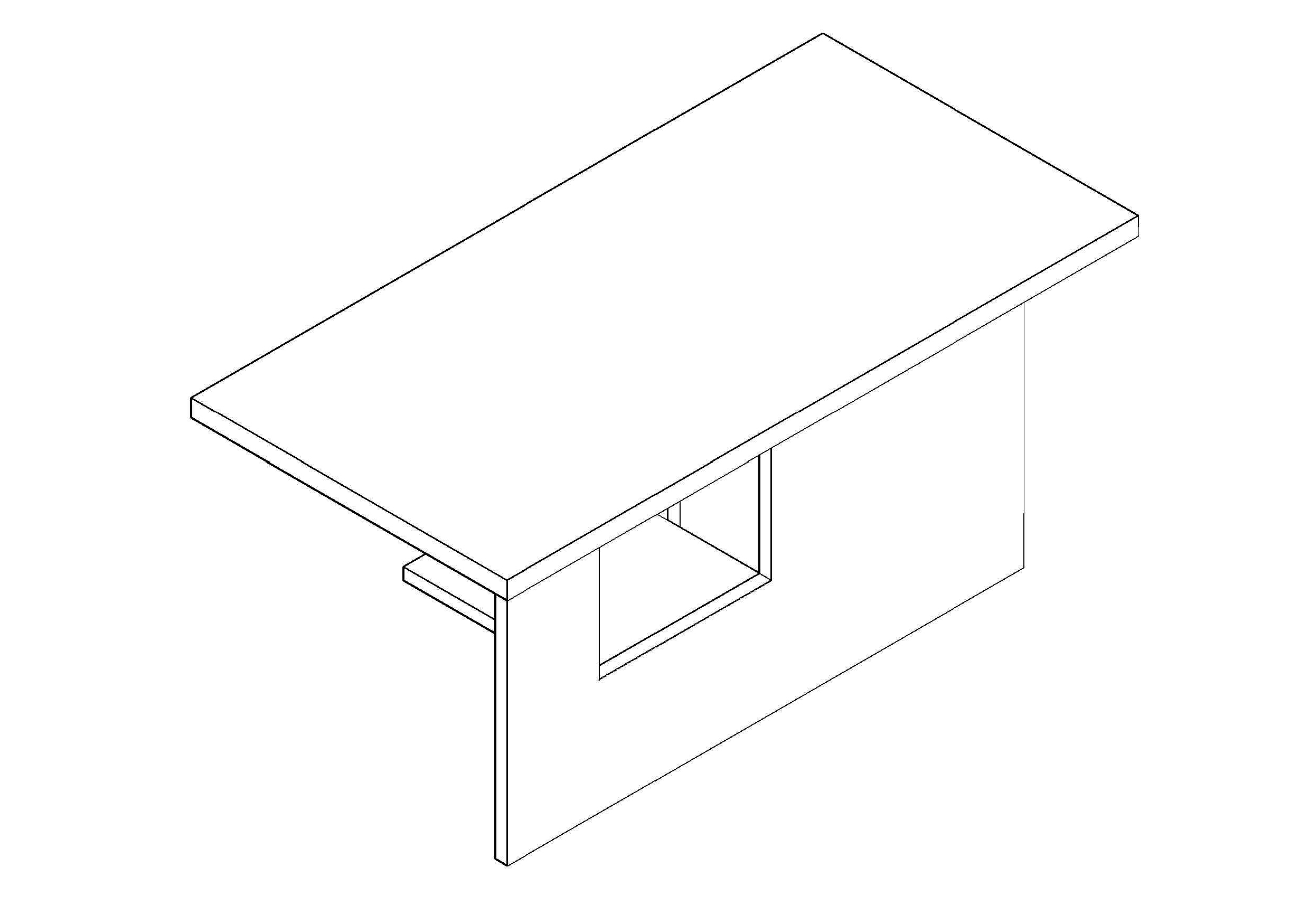 Free coffee table 3D CAD Block – DWG, DXF, PDF Format