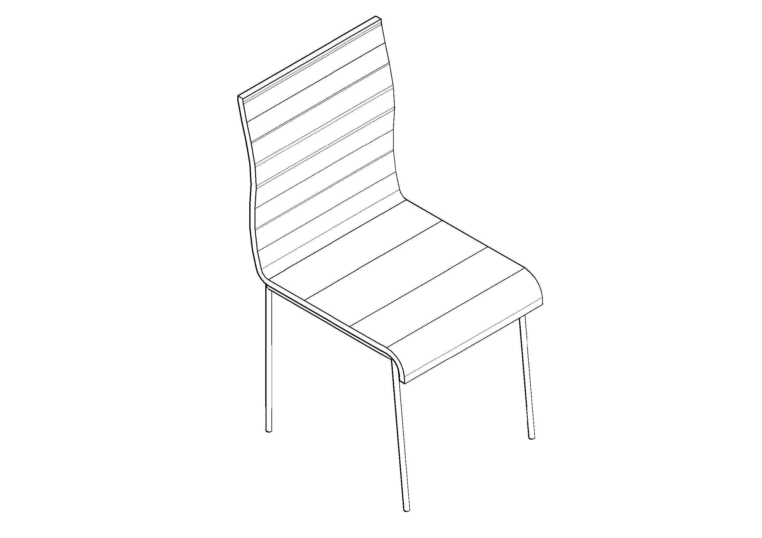Free chair 3D CAD Block – DWG, DXF, PDF Format