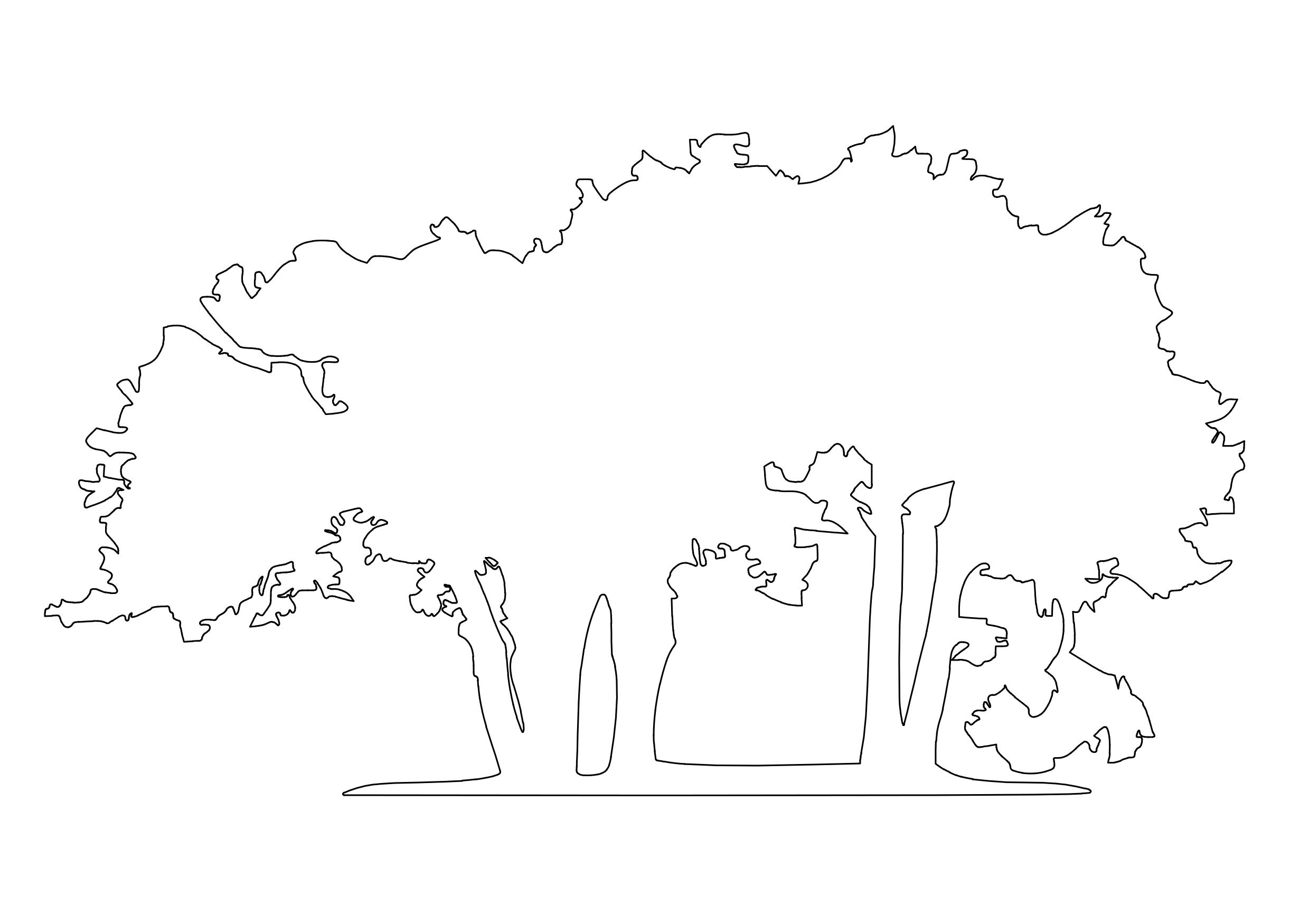 Free Tree Elevation CAD Block – DWG, DXF, PDF Format