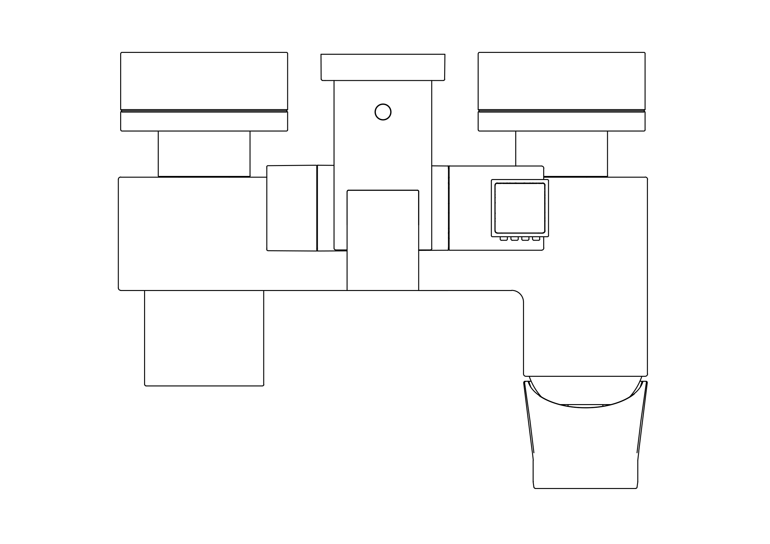 Shower Mixer top view