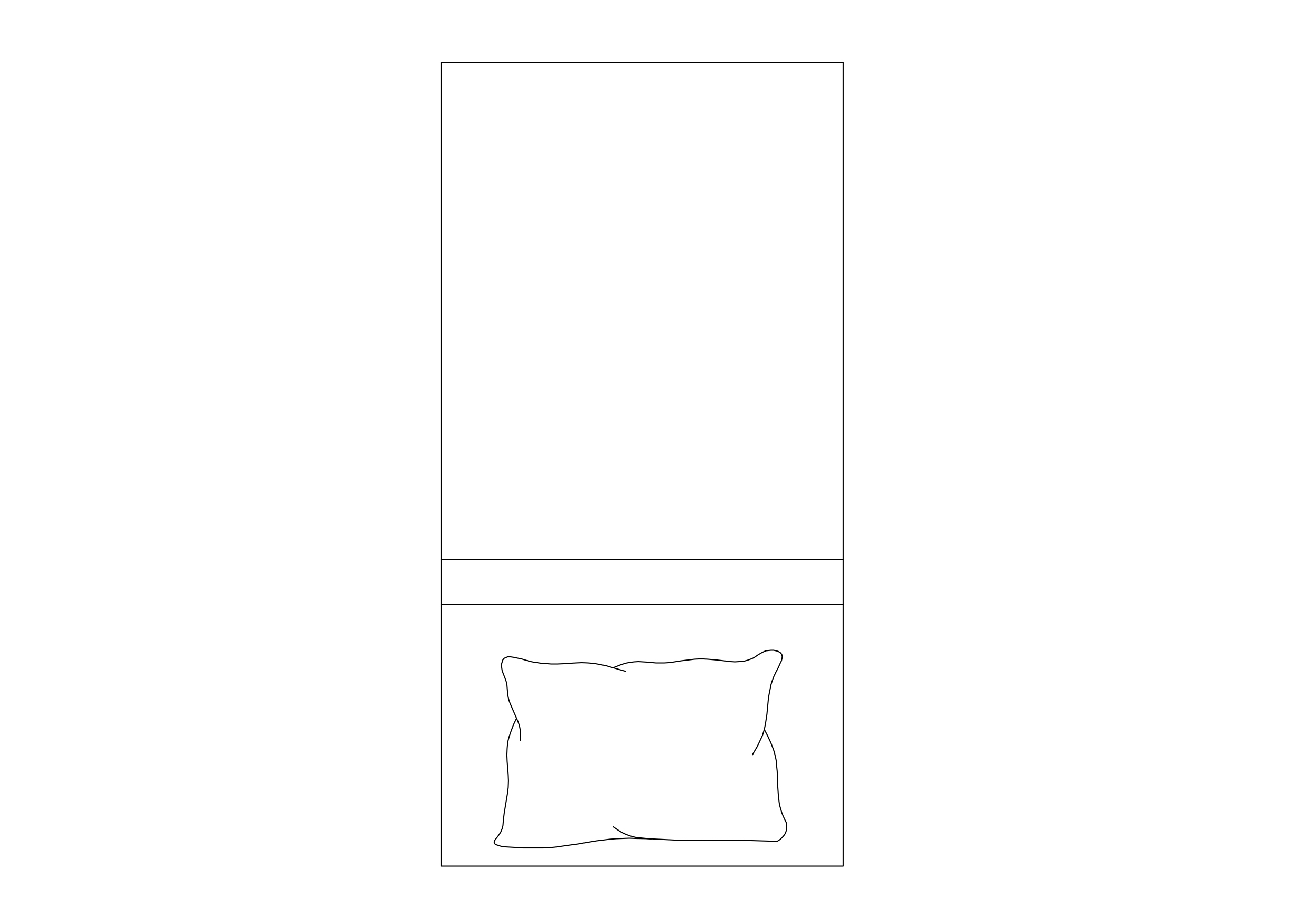 Free Single bed top view CAD Block – DWG, DXF, PDF Format