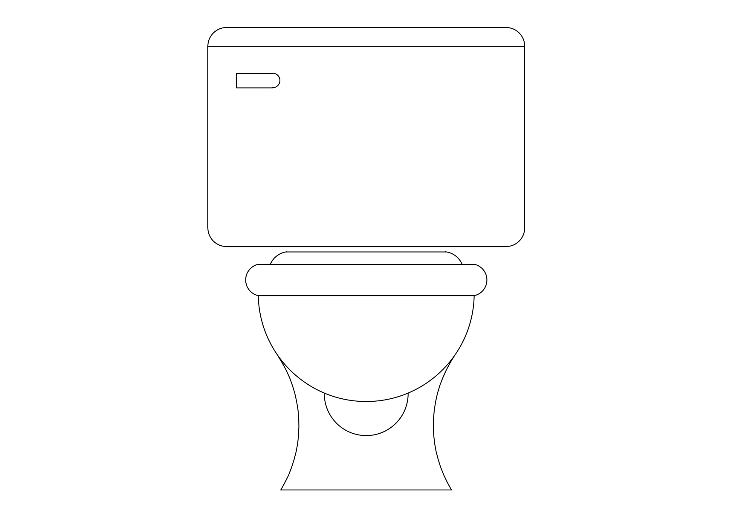 Free Toilet elevation CAD Block – DWG, DXF, PDF Format