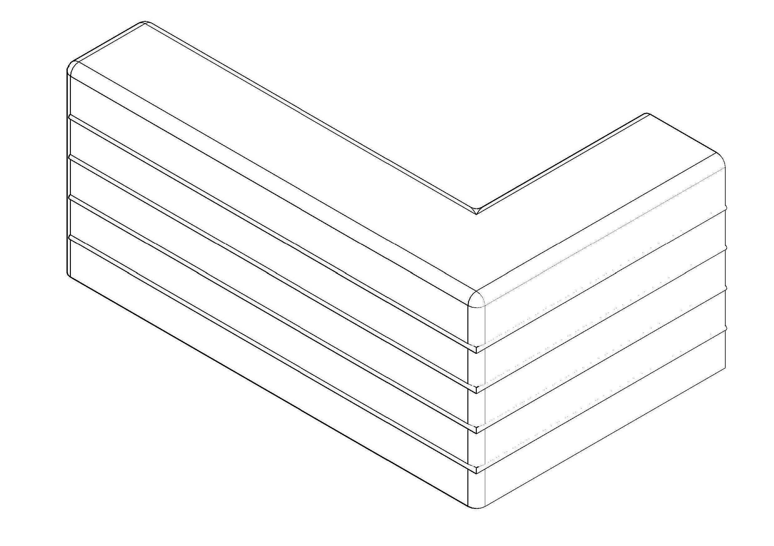 Free Reception Desk 3D CAD Block – DWG, DXF, PDF Format