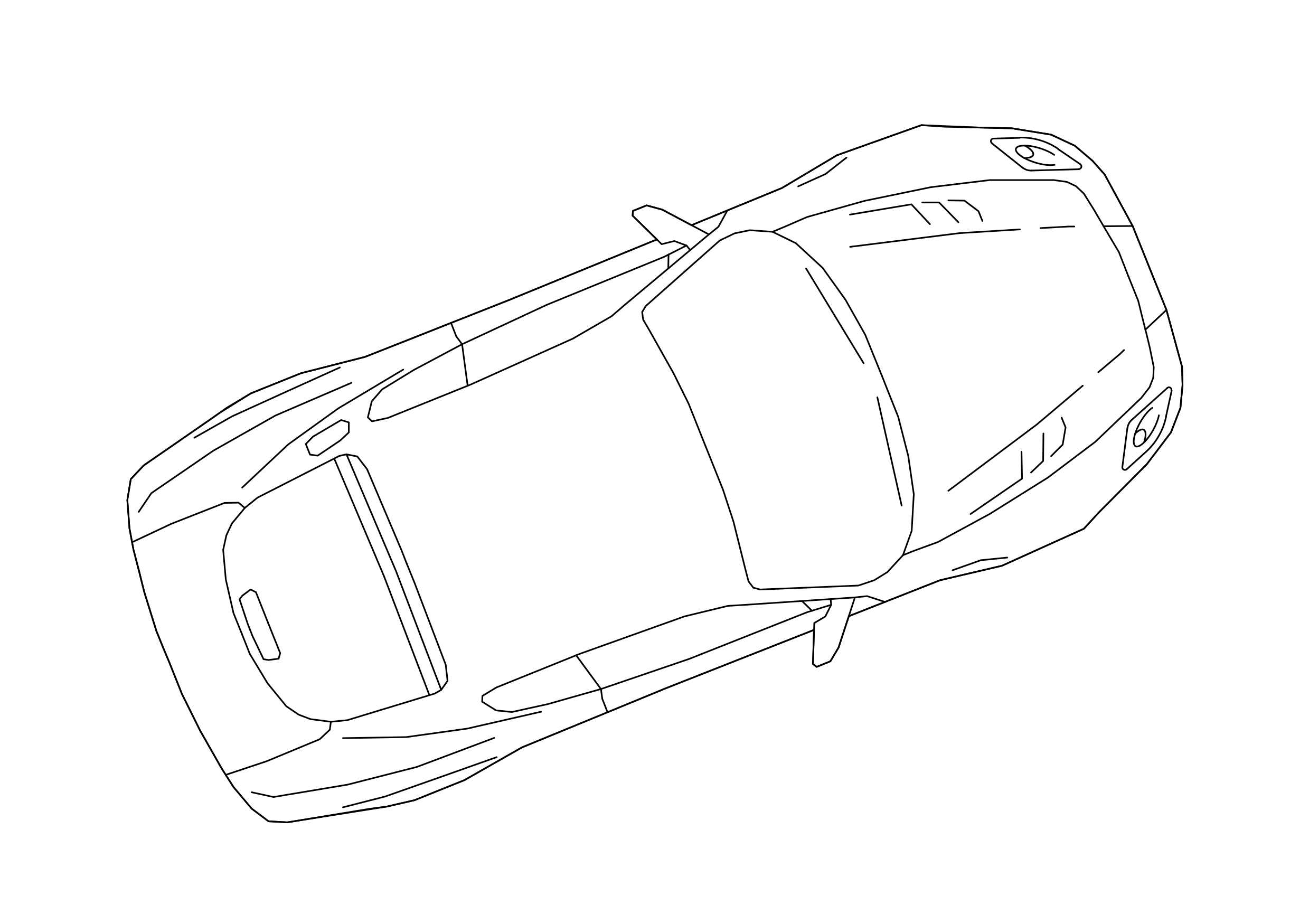 Free Car Top View CAD Block – DWG, DXF, PDF Format
