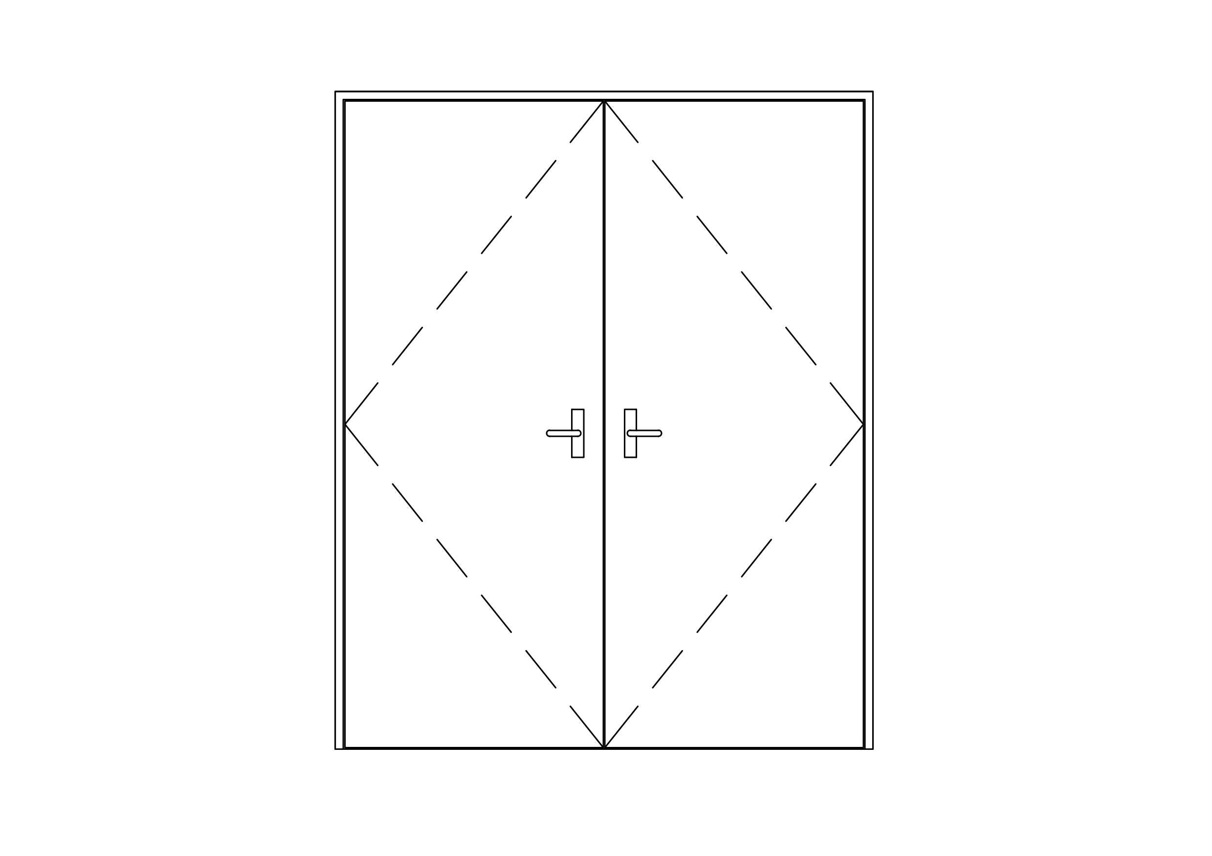 Free Double Door Elevation CAD Block – DWG, DXF, PDF Format