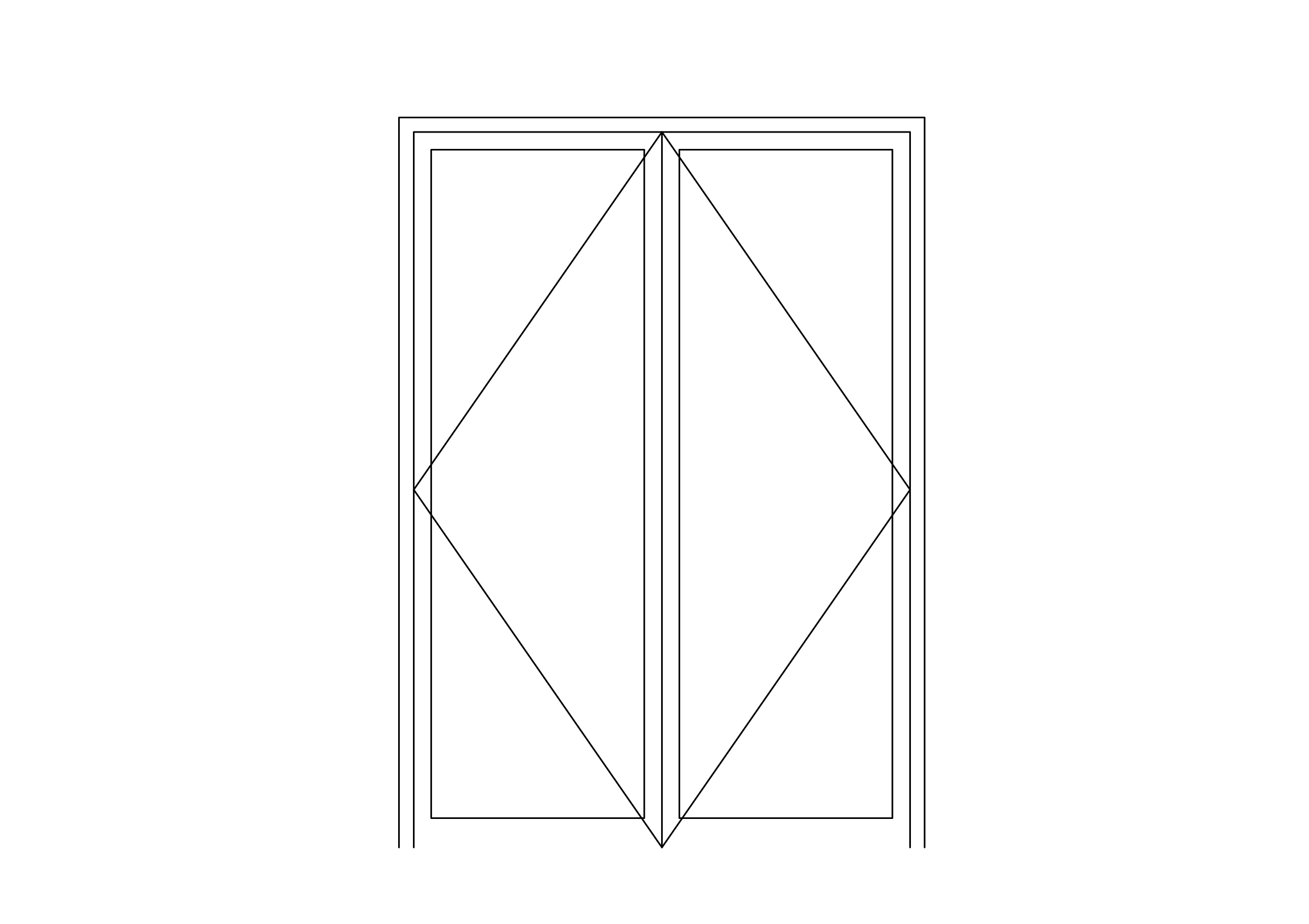 Free Double Door Elevation CAD Block – DWG, DXF, PDF Format