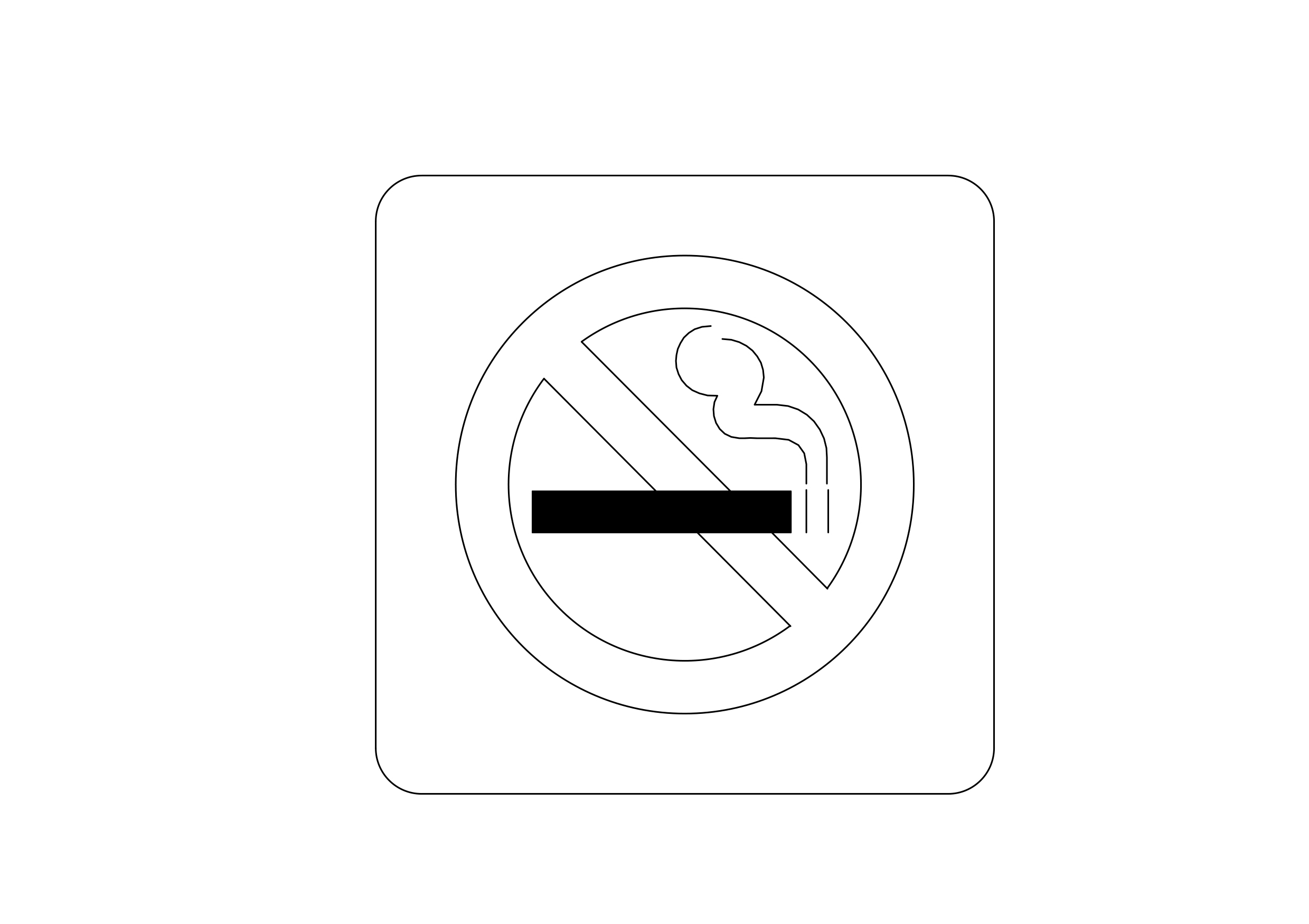 Free No Smoking Symbol CAD Block Icon – DWG, DXF, PDF Format