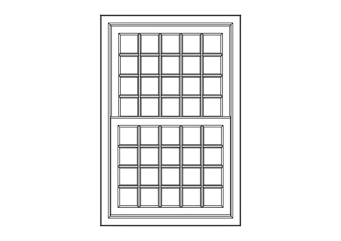 Free Sliding Window Elevation CAD Block – DWG, DXF, PDF Format