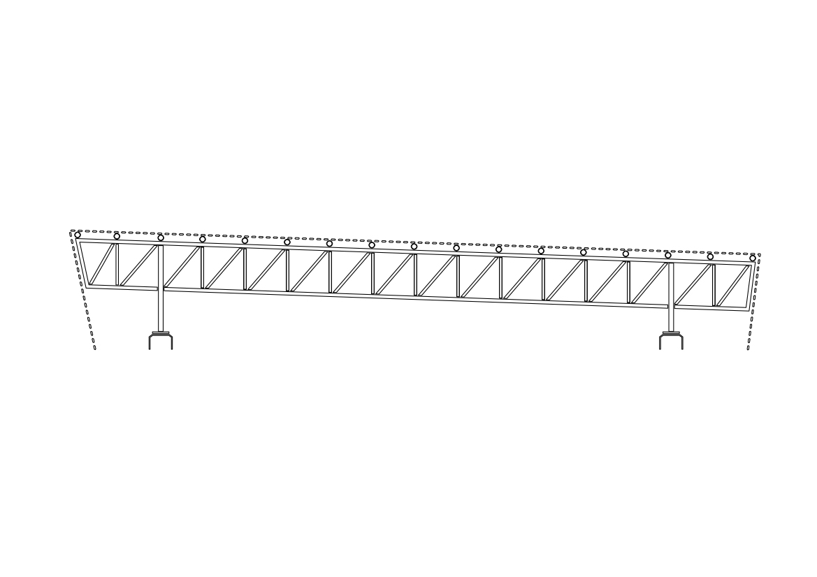Free Truss Ceiling Section CAD Block – DWG, DXF, PDF Format