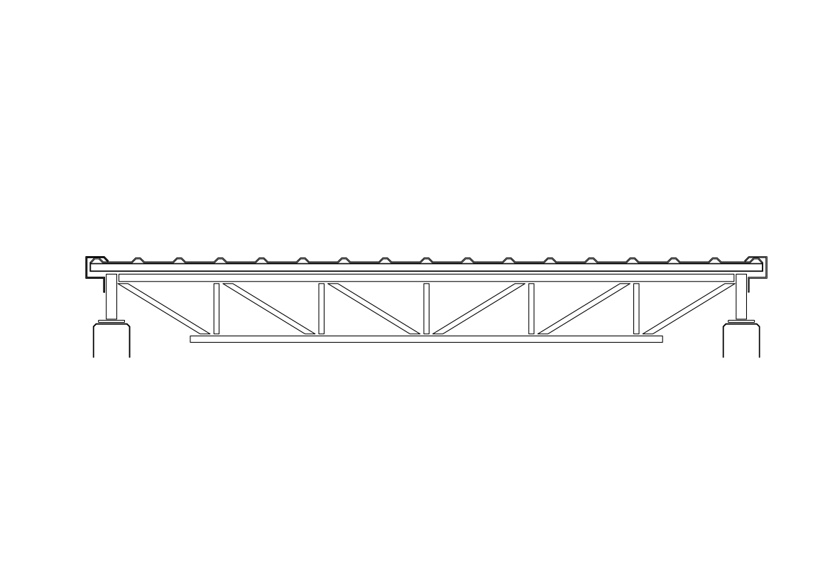 Free Truss Ceiling Section CAD Block – DWG, DXF, PDF Format