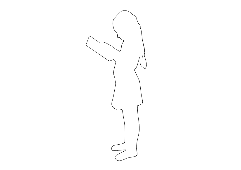 Free Child Standing Elevation CAD Block – DWG, DXF, PDF Format