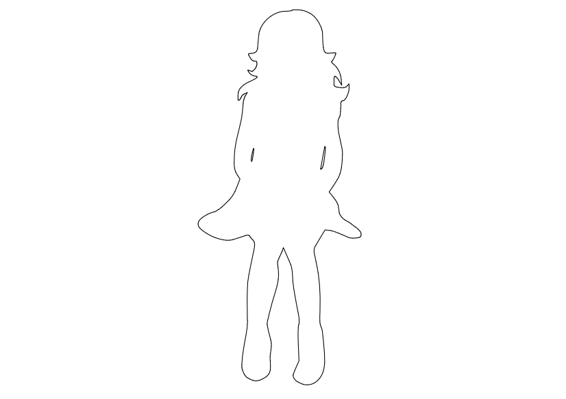 Free Person Standing Elevation CAD Block – DWG, DXF, PDF Format