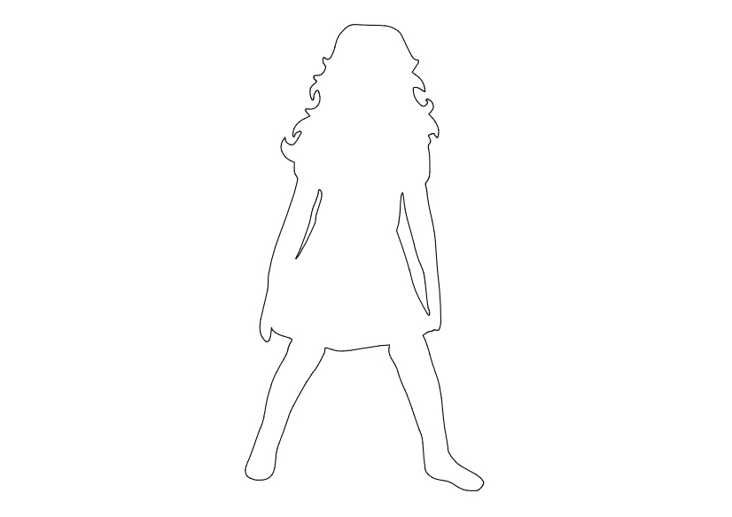 Free Child Standing Elevation CAD Block – DWG, DXF, PDF Format