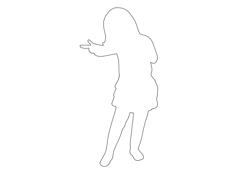 Free Child Standing Elevation CAD Block – DWG, DXF, PDF Format