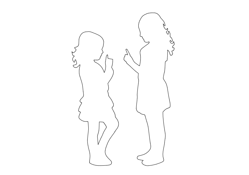 Free Children Standing Elevation CAD Block – DWG, DXF, PDF Format