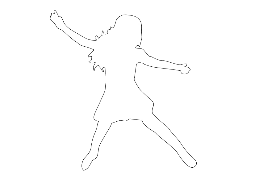 Free Kid Jumping Elevation CAD Block – DWG, DXF, PDF Format