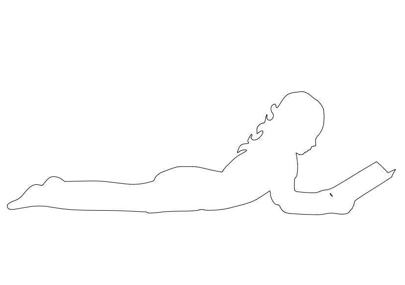 Free Person Lying Elevation CAD Block – DWG, DXF, PDF Format