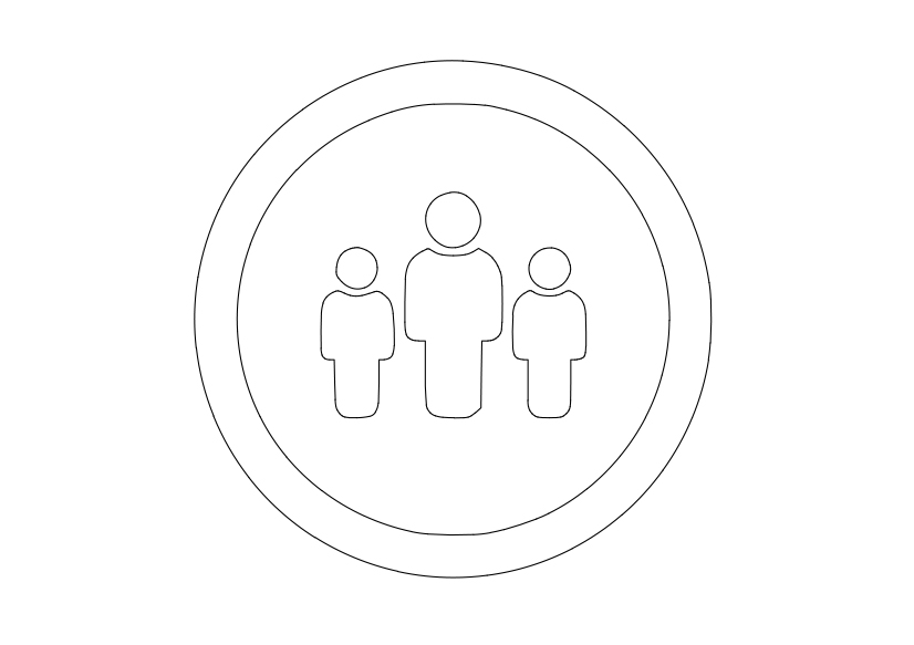 Free People Symbol CAD Block Icon – DWG, DXF, PDF Format