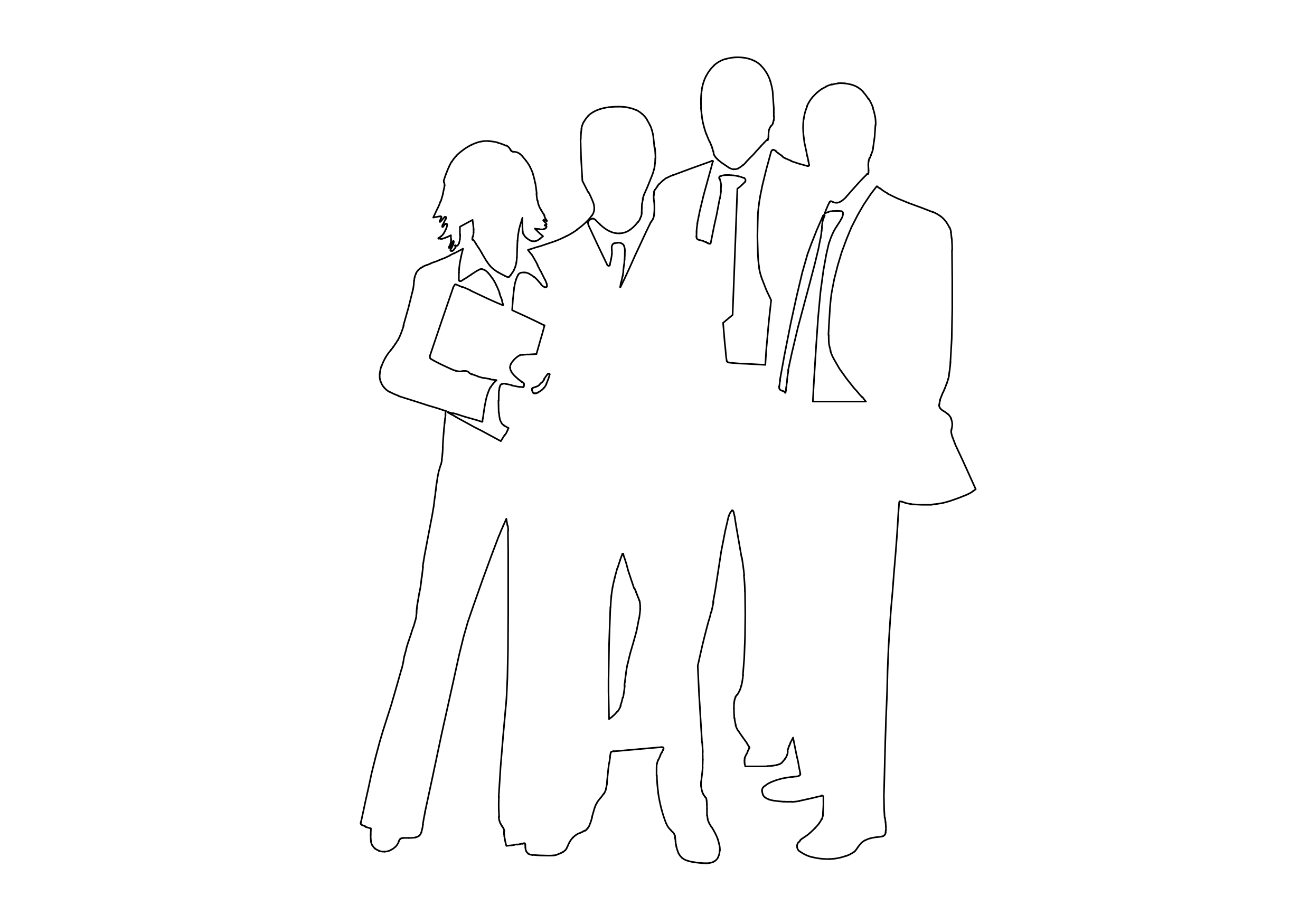 Free People Standing Elevation CAD Block – DWG, DXF, PDF Format