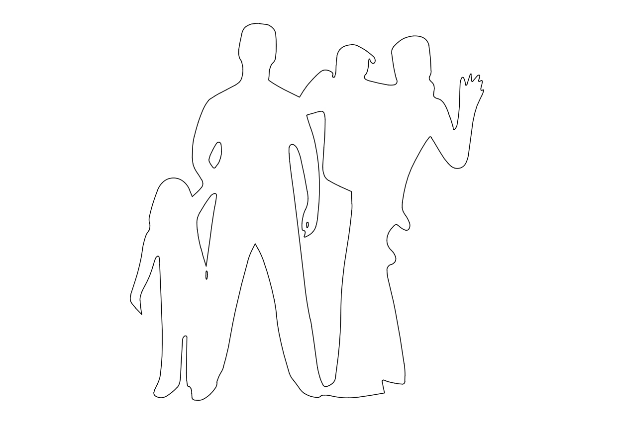 Free People Standing Elevation CAD Block – DWG, DXF, PDF Format