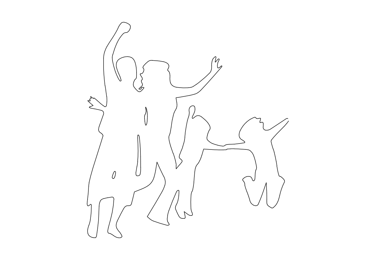 Free Family Playing Elevation CAD Block – DWG, DXF, PDF Format