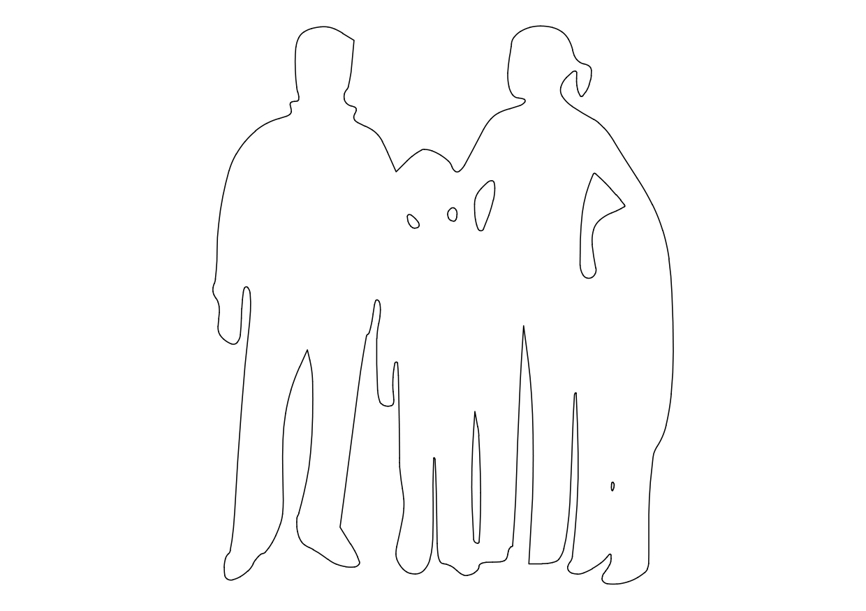 Free People Standing Elevation CAD Block – DWG, DXF, PDF Format