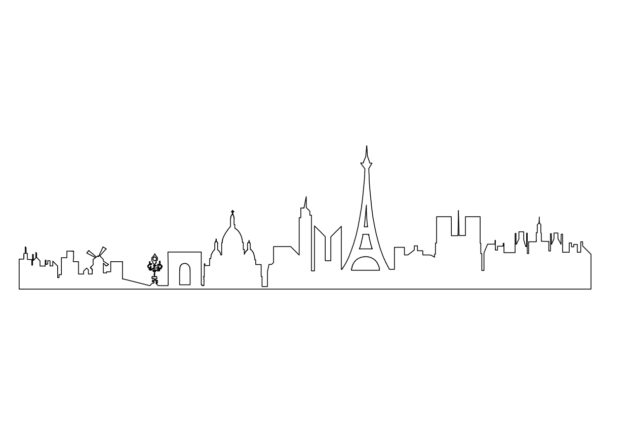 Free Paris France Skyline CAD Block – DWG, DXF, PDF Format