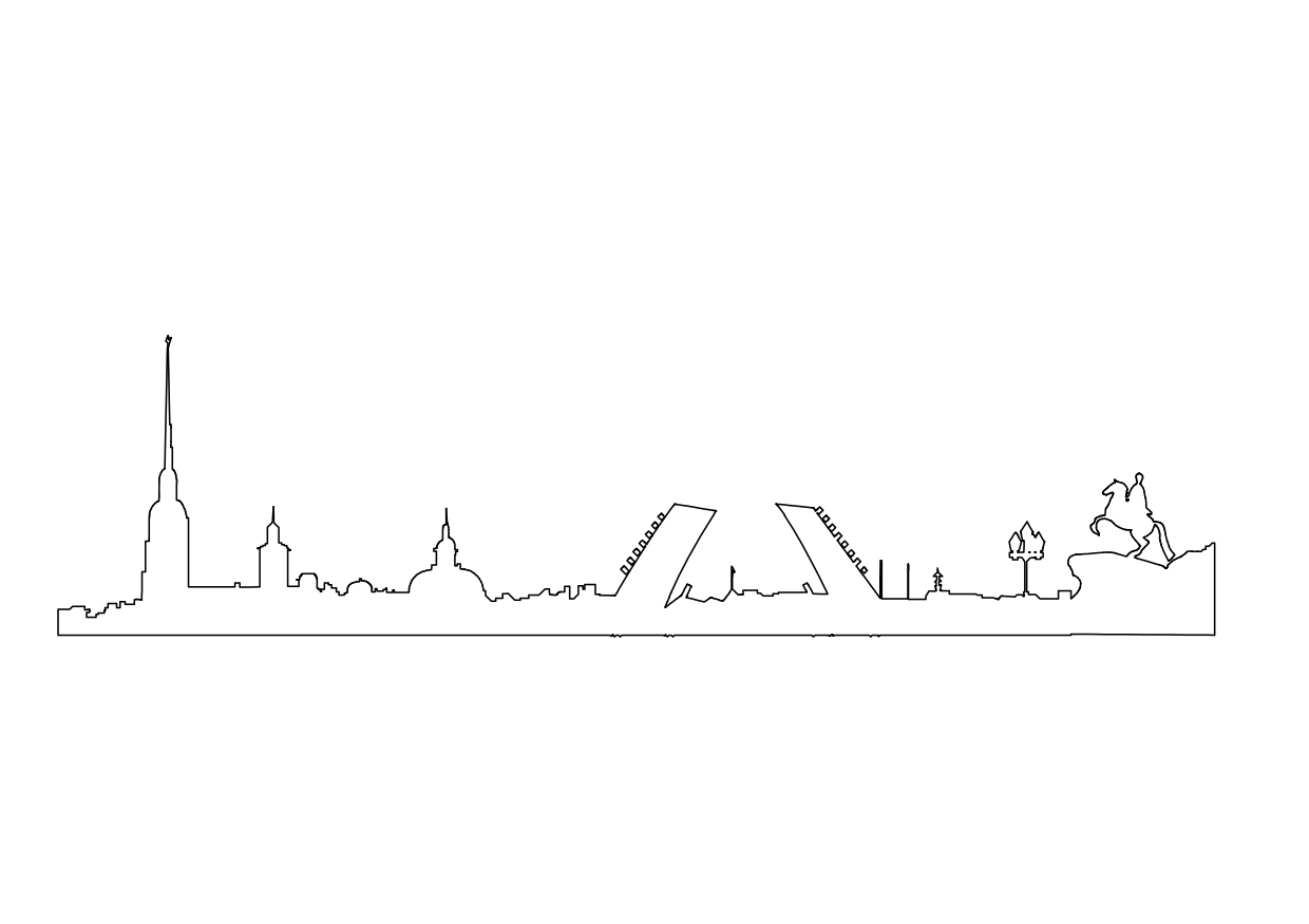 Free Saint Petersburg Russia Skyline CAD Block – DWG, DXF, PDF Format