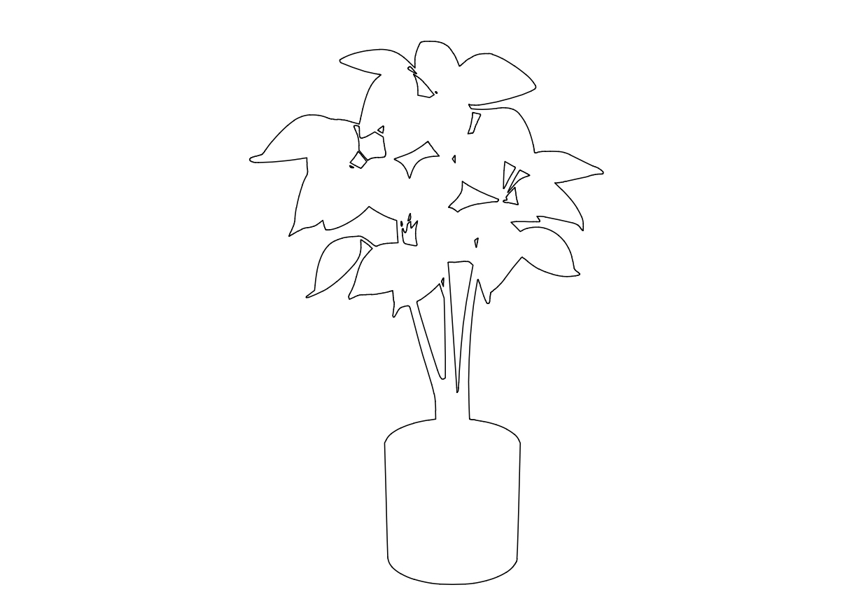 Free Plant Elevation CAD Block – DWG, DXF, PDF Format