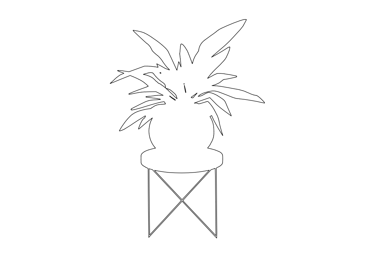 Free Plant Elevation CAD Block – DWG, DXF, PDF Format