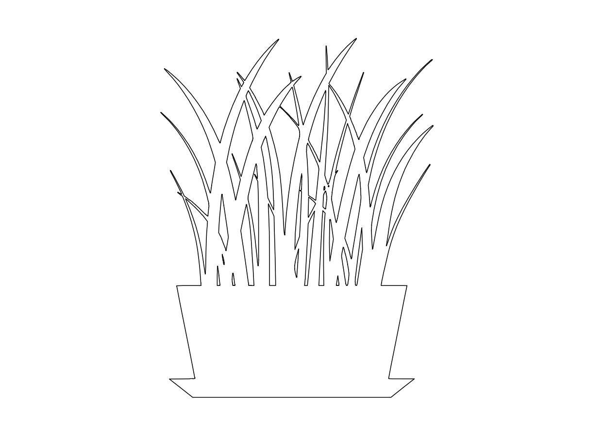 Free Plant Elevation CAD Block – DWG, DXF, PDF Format