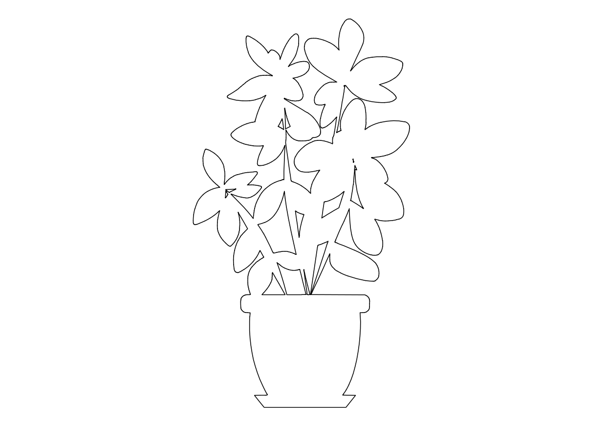 Free Plant Elevation CAD Block – DWG, DXF, PDF Format