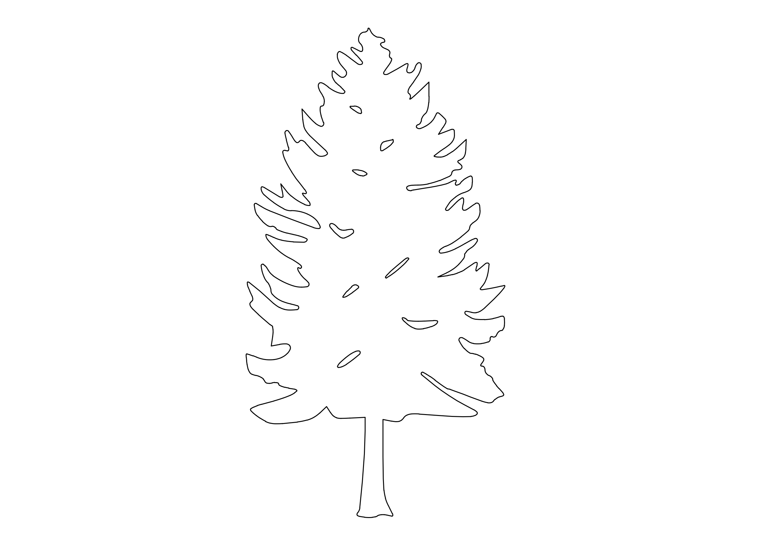 Free Tree Elevation CAD Block – DWG, DXF, PDF Format