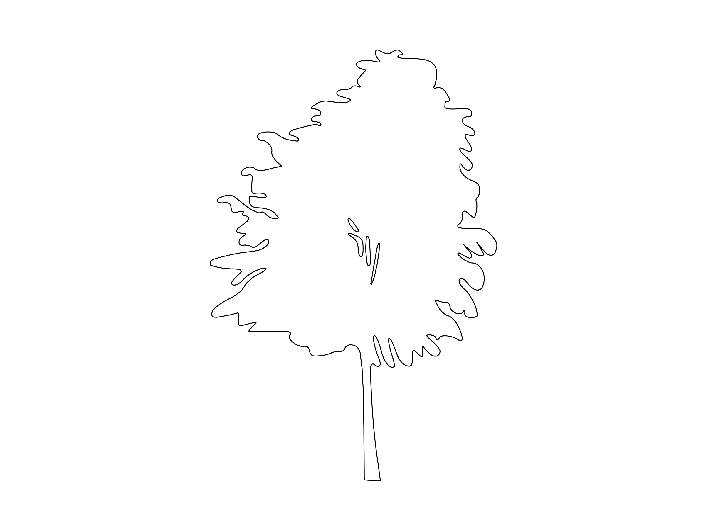 Free Tree Elevation CAD Block – DWG, DXF, PDF Format