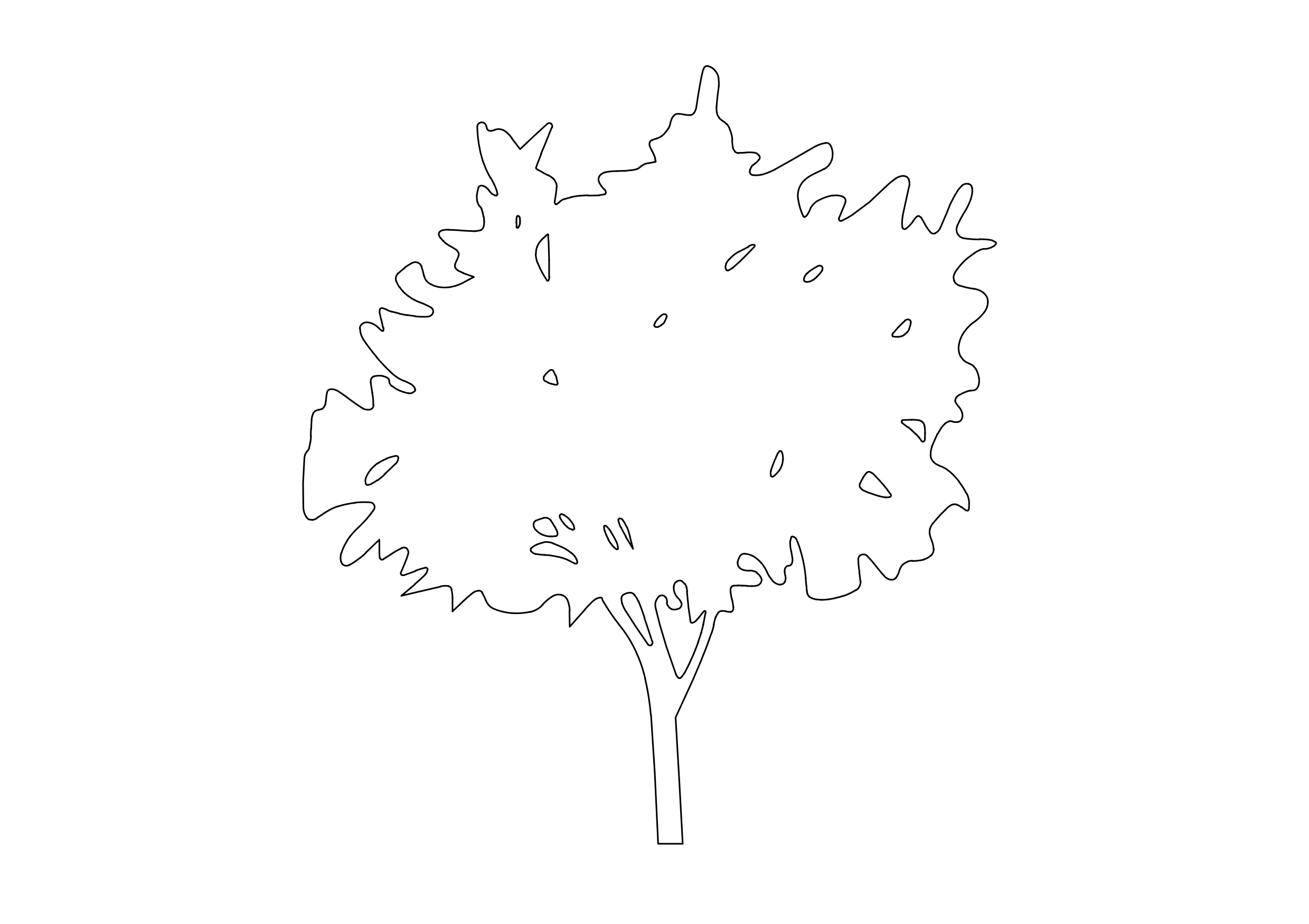 Free Tree Elevation CAD Block – DWG, DXF, PDF Format