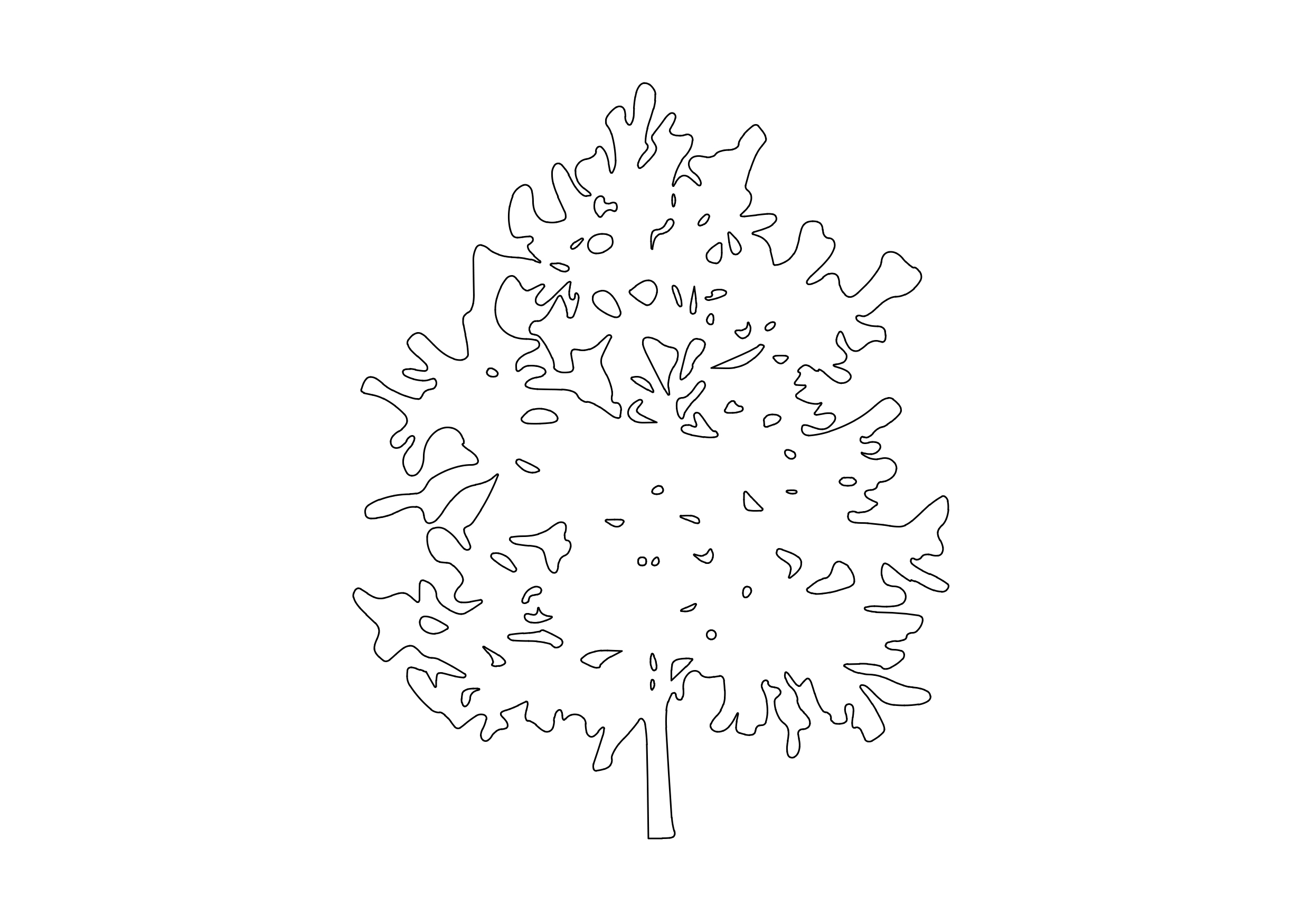 Free Tree Elevation CAD Block – DWG, DXF, PDF Format