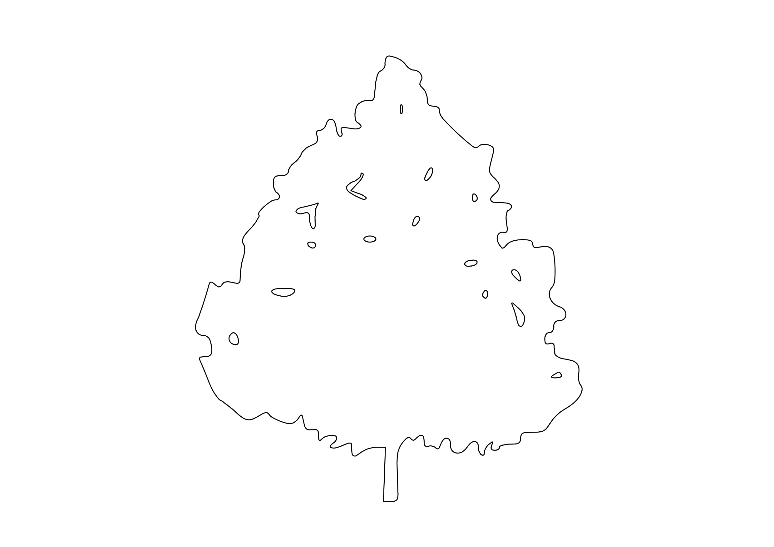 Free Tree Elevation CAD Block – DWG, DXF, PDF Format