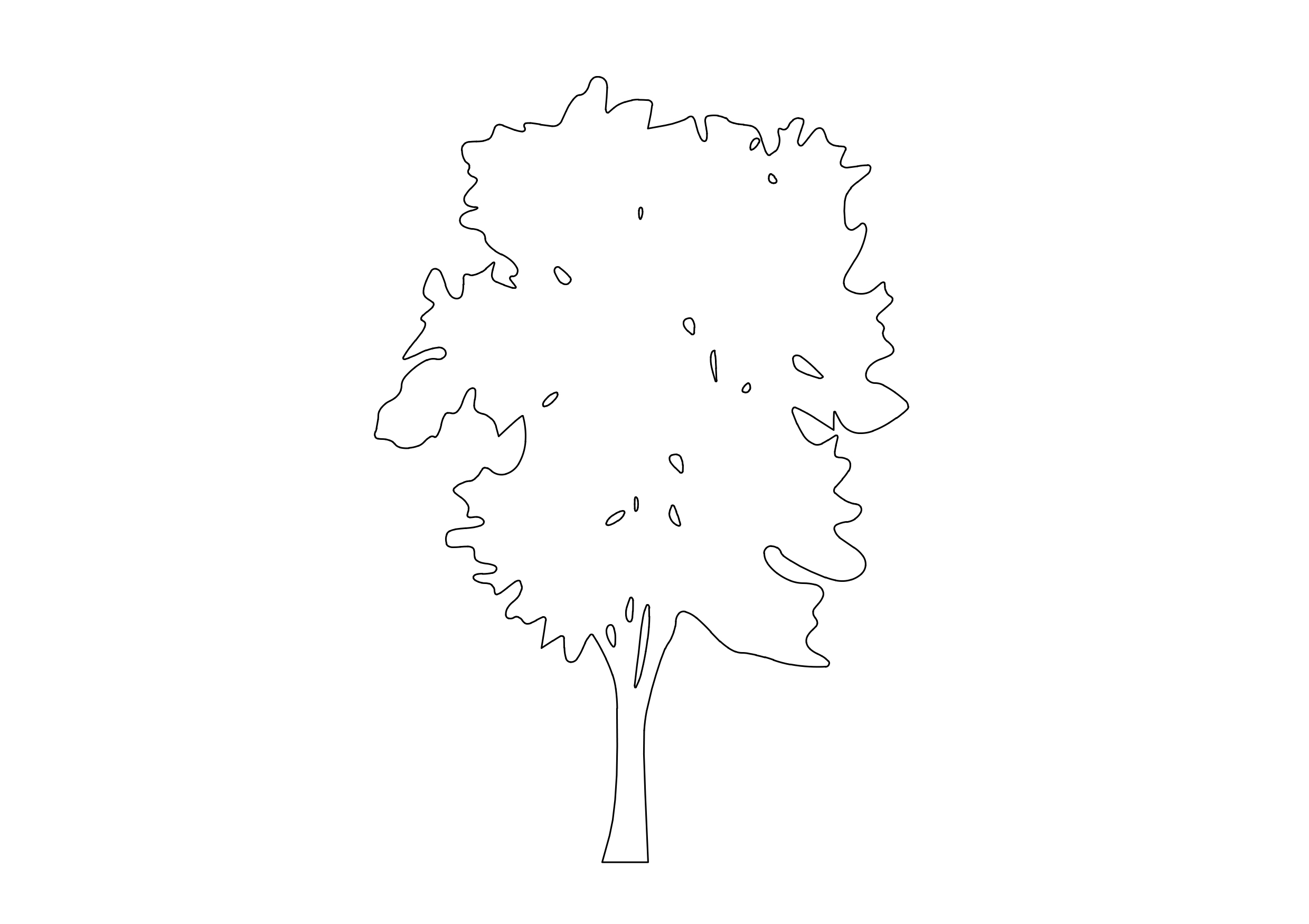 Free Tree Elevation CAD Block – DWG, DXF, PDF Format